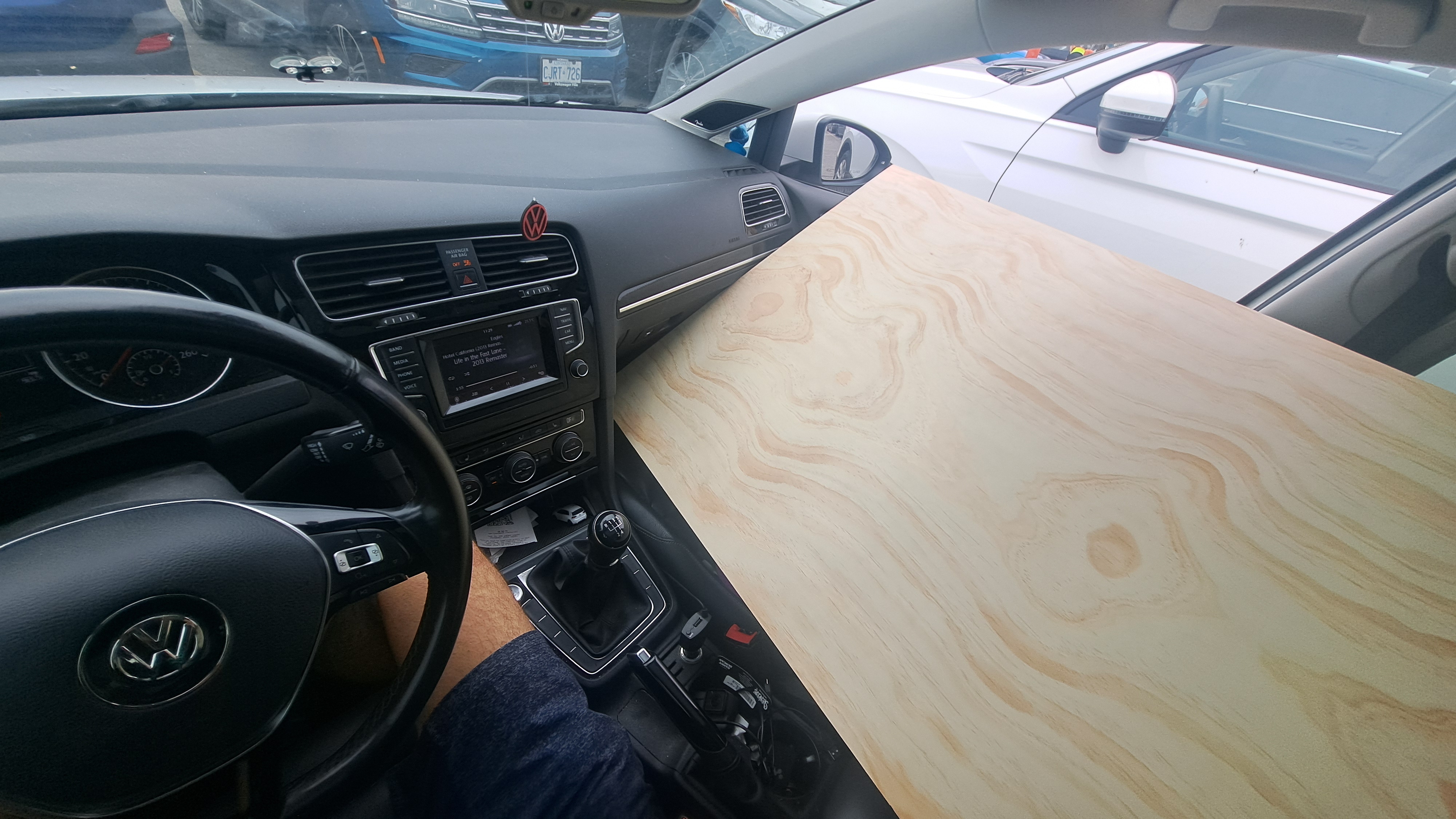 more wood loaded in my hatchback